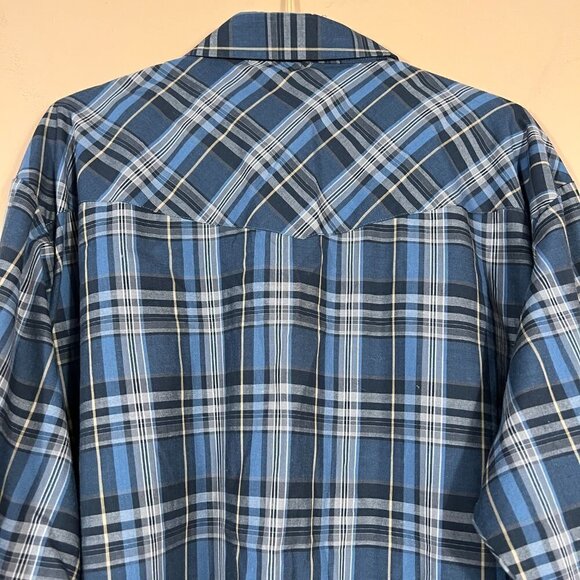 Ely Cattleman Big Man Long Sleeve Plaid Shirt - Picture 5 of 8